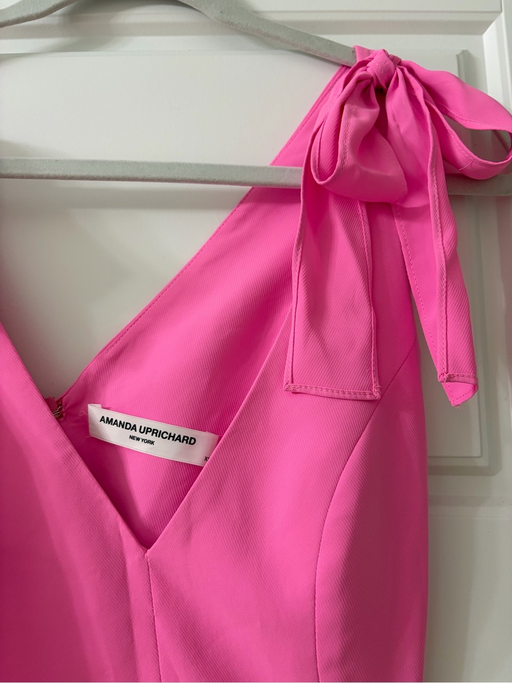 Amanda Uprichard Allora Mini Dress in Shocking Pink Size X-Small - Picture 8 of 8